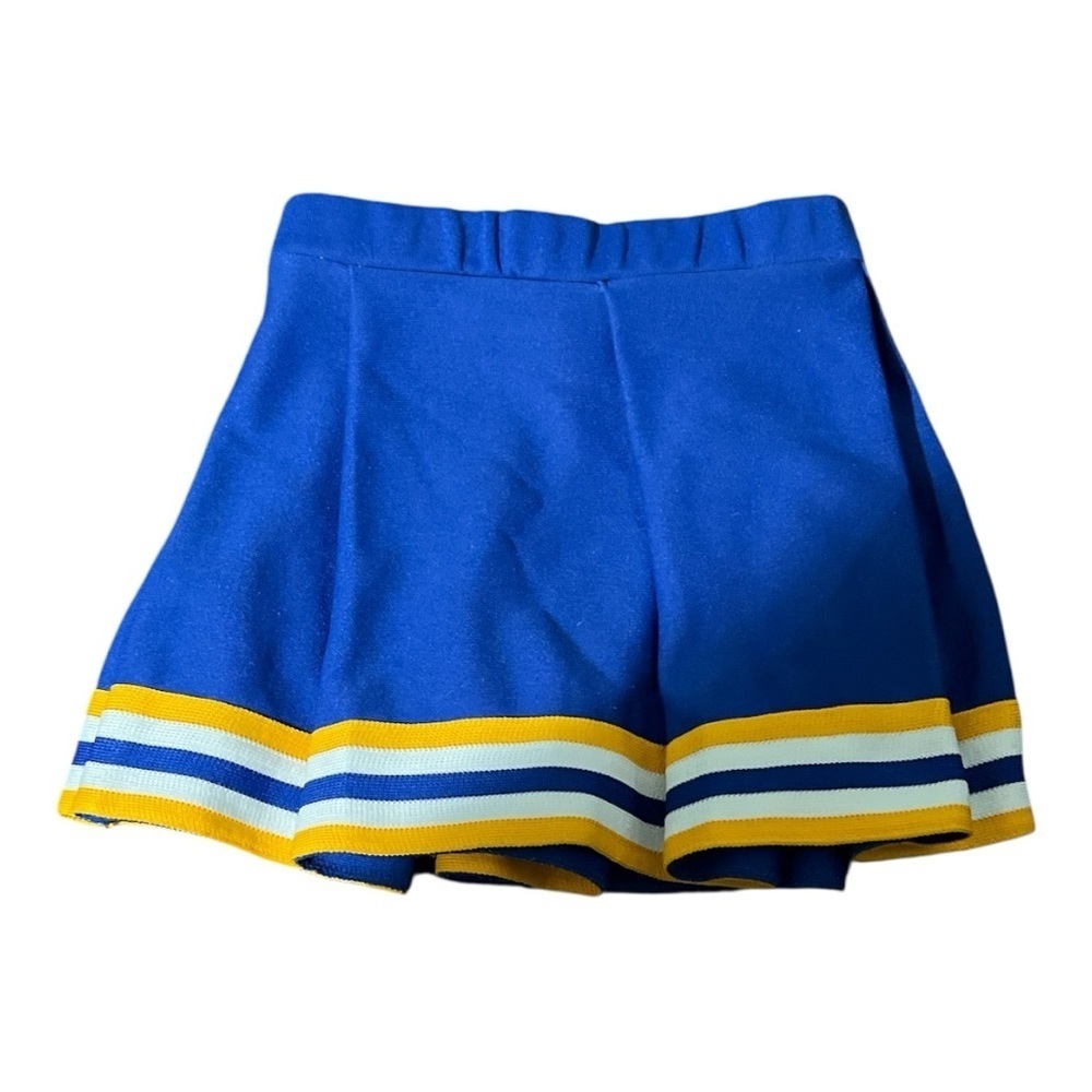 Cheer Blue and Yellow Pleated Skirt size 4-6